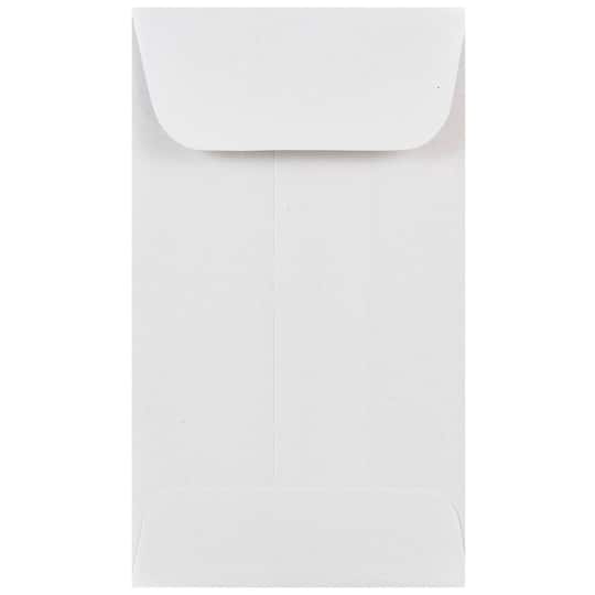 JAM Paper White #3 Coin Business Commercial Envelopes